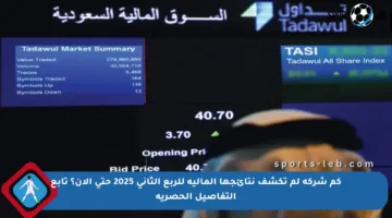 كم شركة لم تكشف نتائجها المالية للربع الثاني 2025 حتى الآن؟ تابع التفاصيل الحصرية